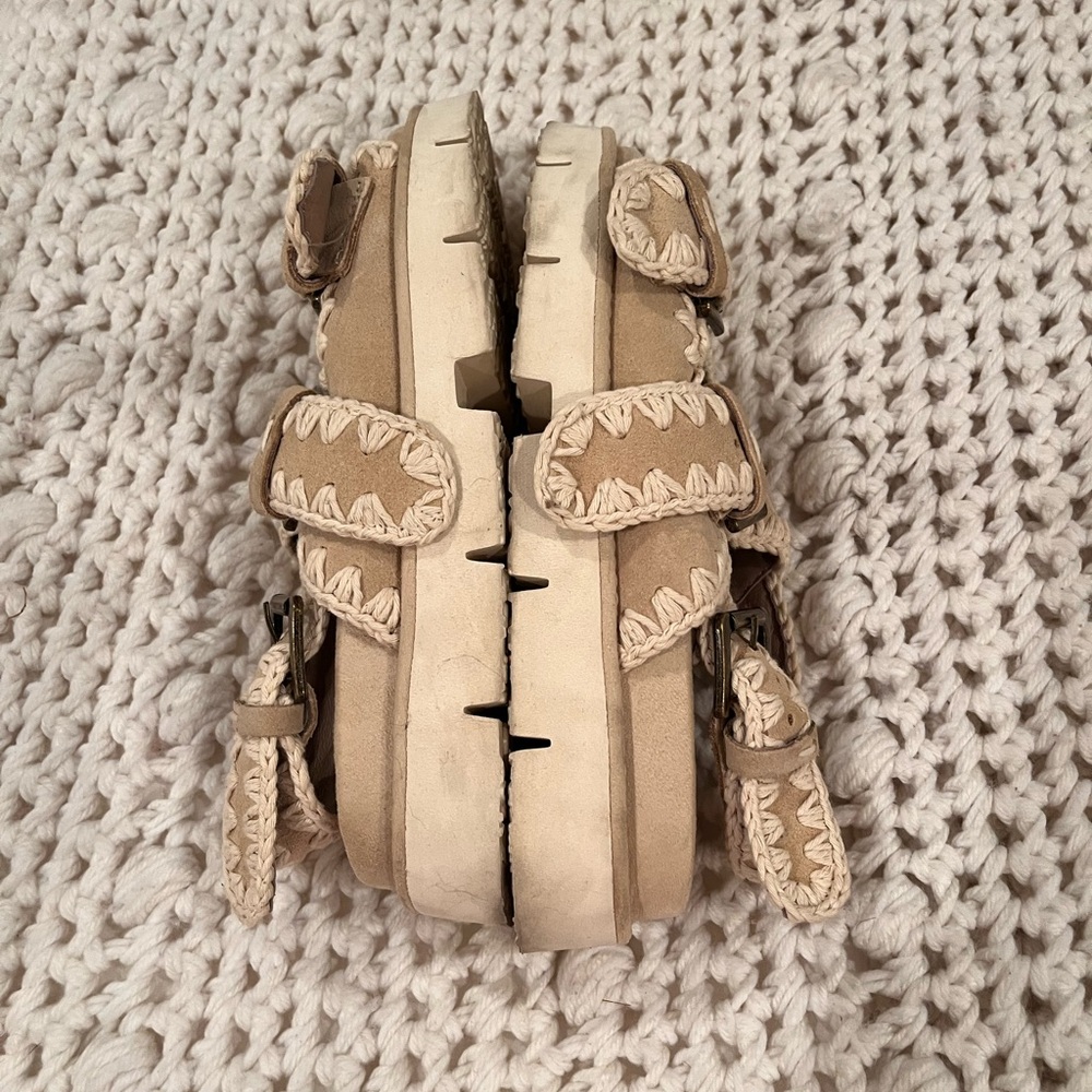 Mou suede flatbed sandals - Picture 7 of 7